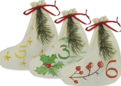 Adventskalender-Stiefel (24 Stück)