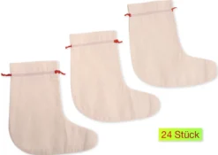 Adventskalender-Stiefel (24 Stück)