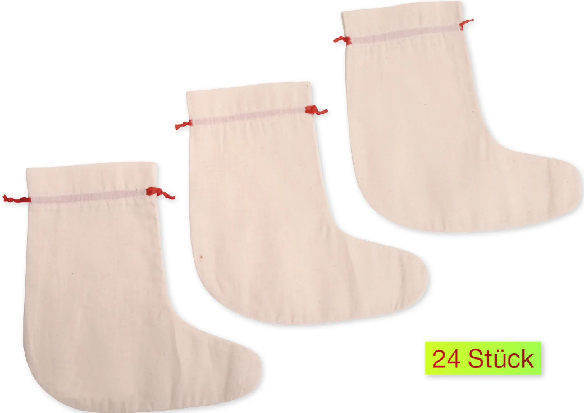 Adventskalender-Stiefel (24 Stück)