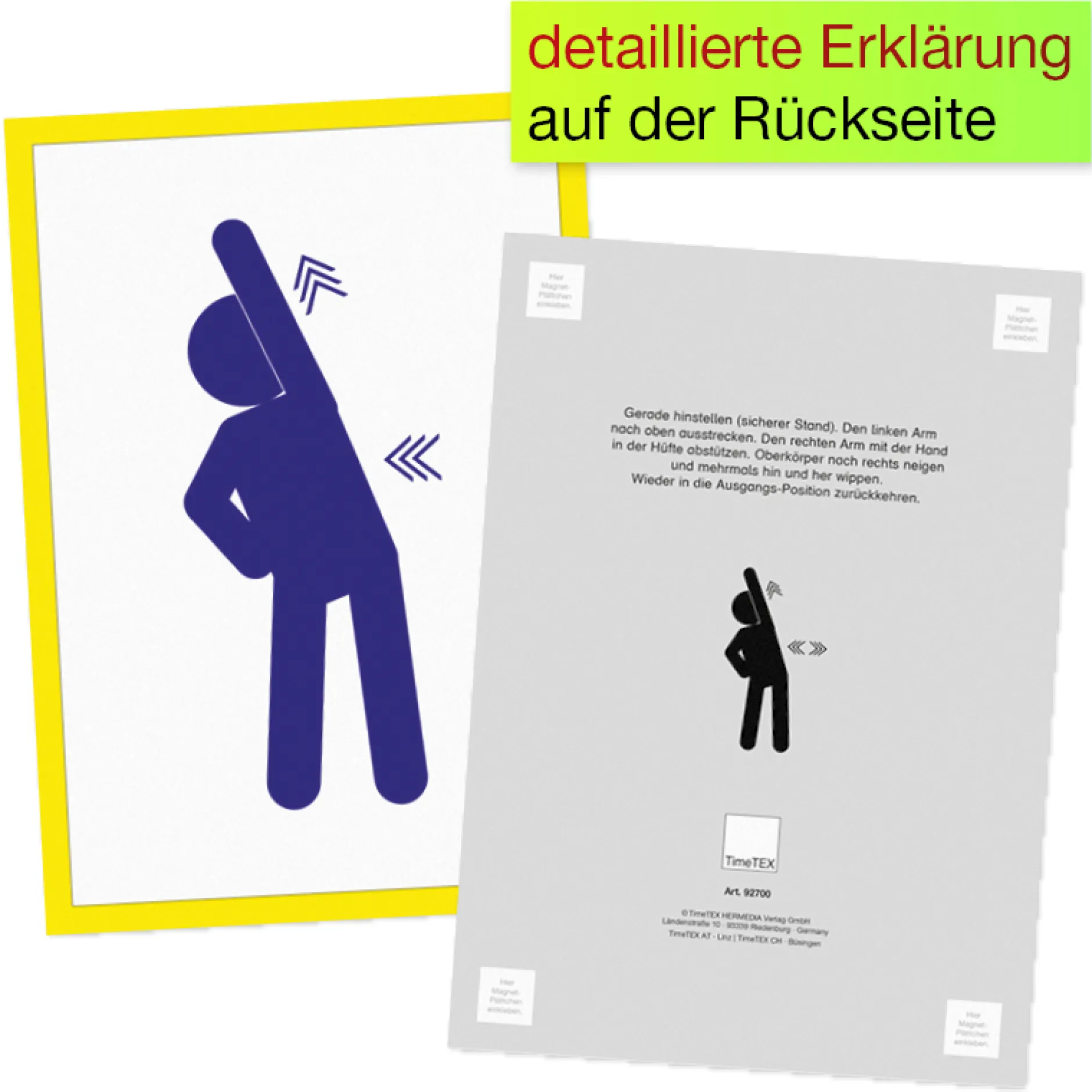 Aktivitäten-Karten XL A4 "Bewegtes Lernen", magnetisch, 26-tlg.