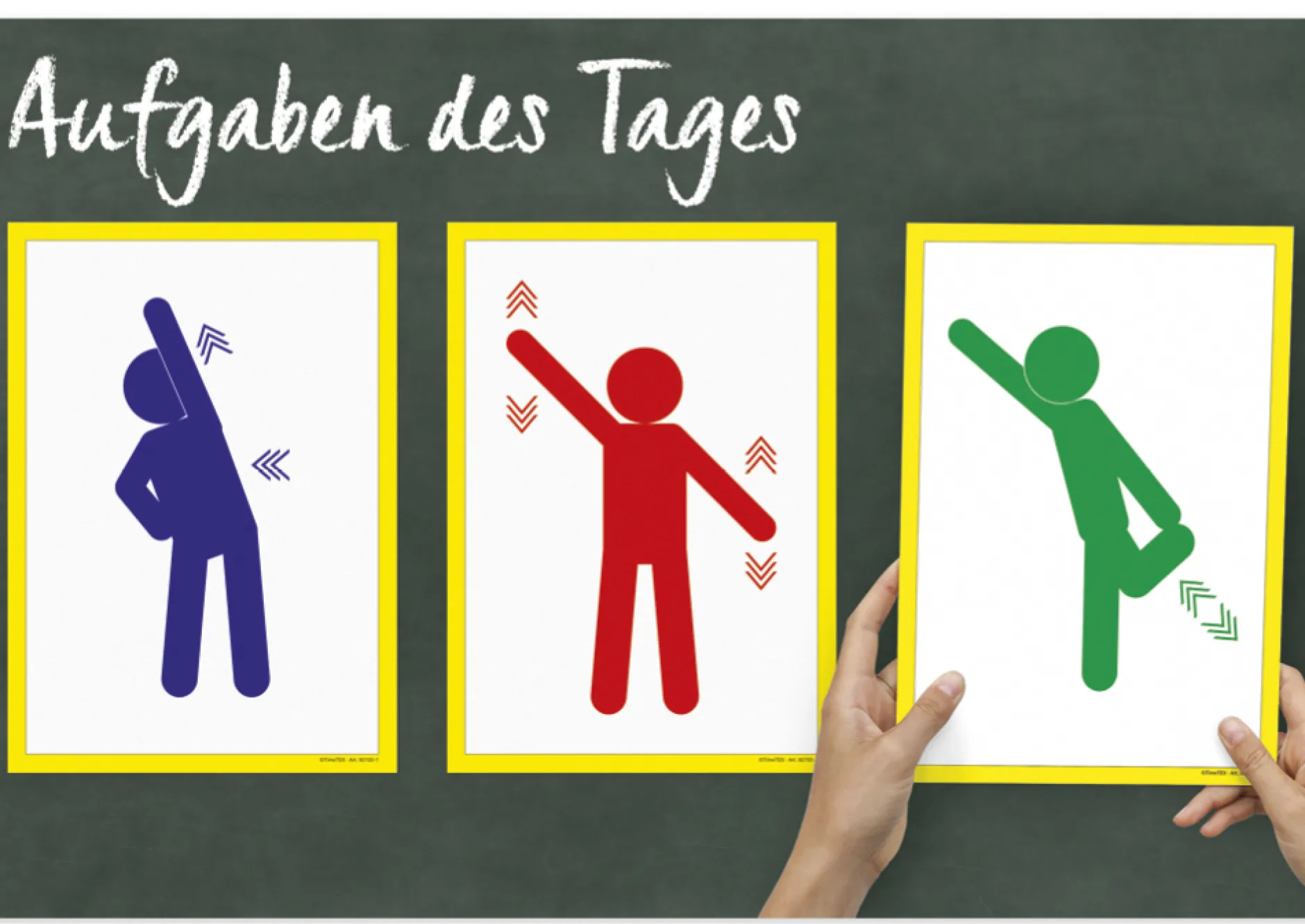 Aktivitäten-Karten XL A4 "Bewegtes Lernen", magnetisch, 26-tlg.