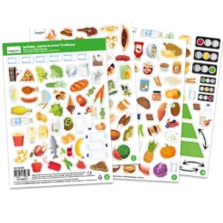Aufkleber „Spielen und Lernen“ Ernährung, 206-tlg.