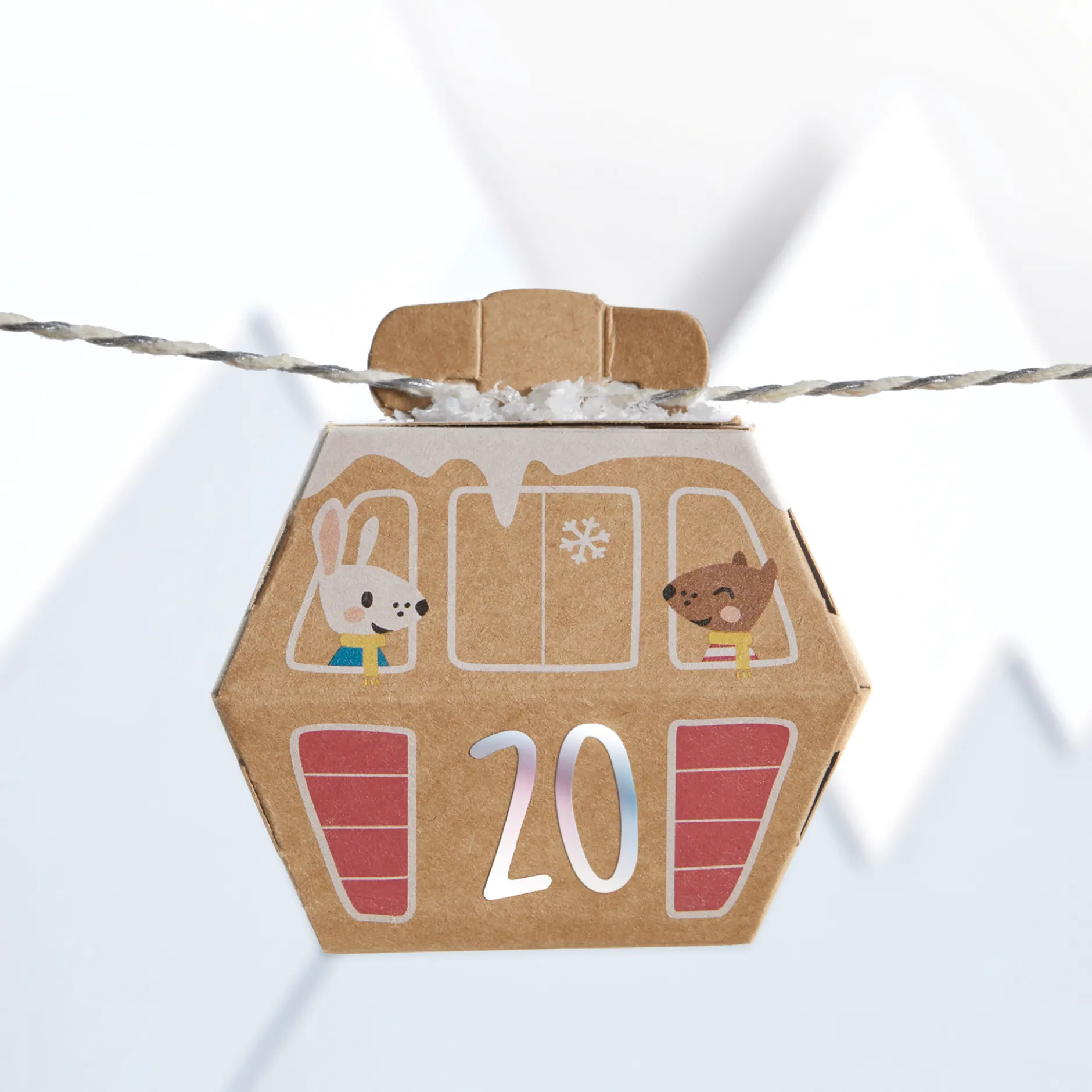 Bastelset "Adventskalender Village in the Snow", 113-tlg.