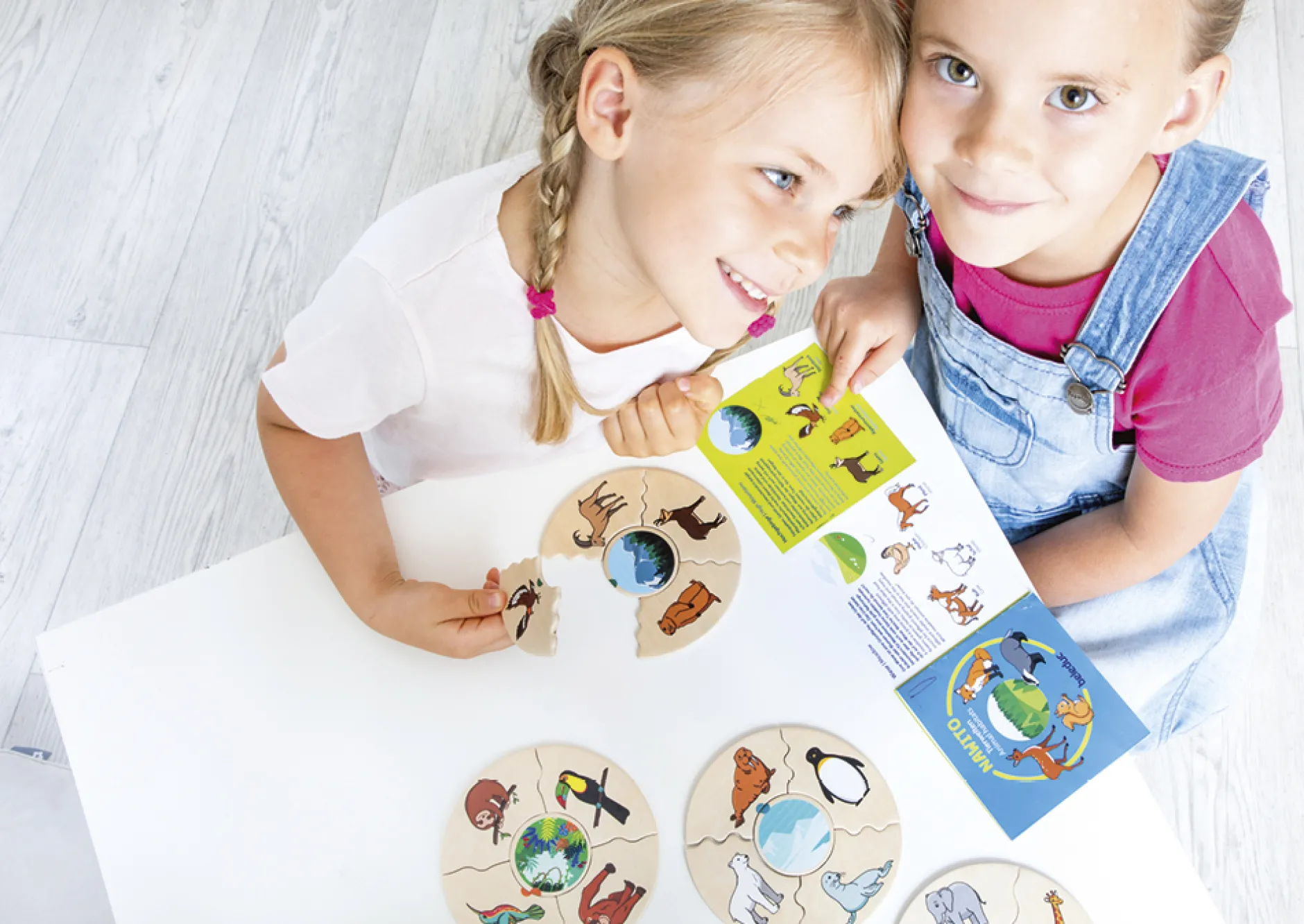 beleduc Puzzle-Set "Tierwelten - Lebensräume der Tiere", 45-tlg.