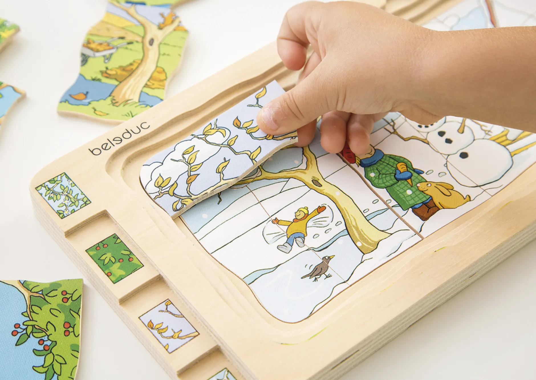 beleduc Schichten-Puzzle "Vier Jahreszeiten", 36-tlg.