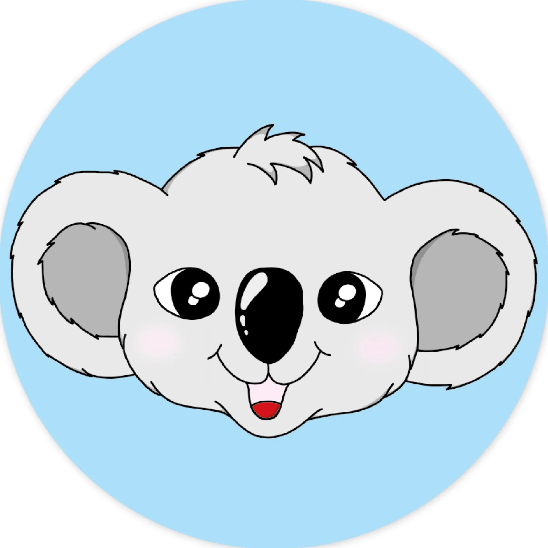 Belobigungs-Aufkleber "Koala" in Spender-Box, 500 Stück
