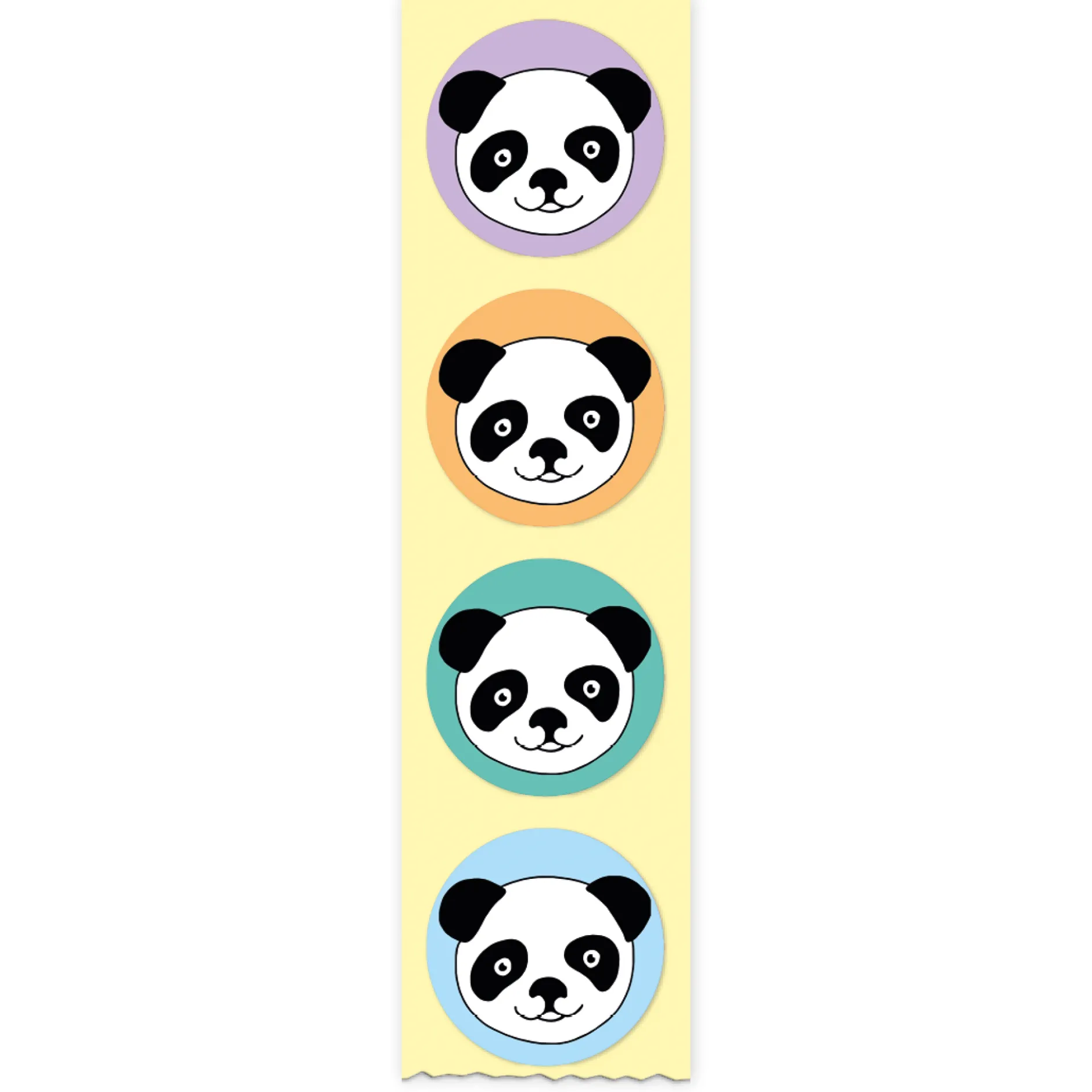 Belobigungs-Aufkleber "Panda" in Spender-Box, 500 Stück