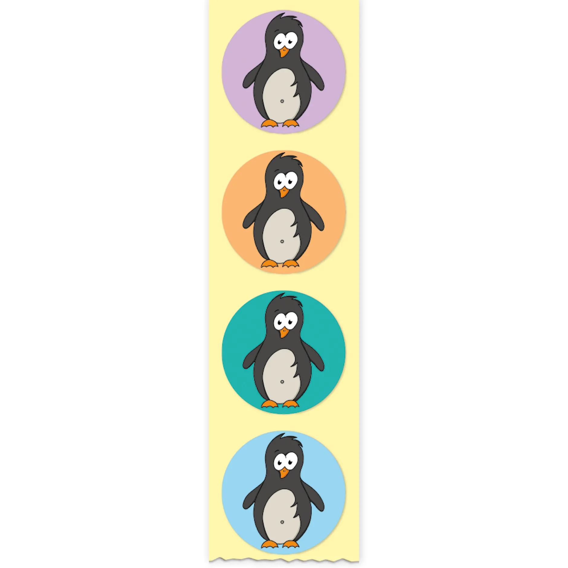 Belobigungs-Aufkleber "Pinguin" in Spender-Box, 500 Stück
