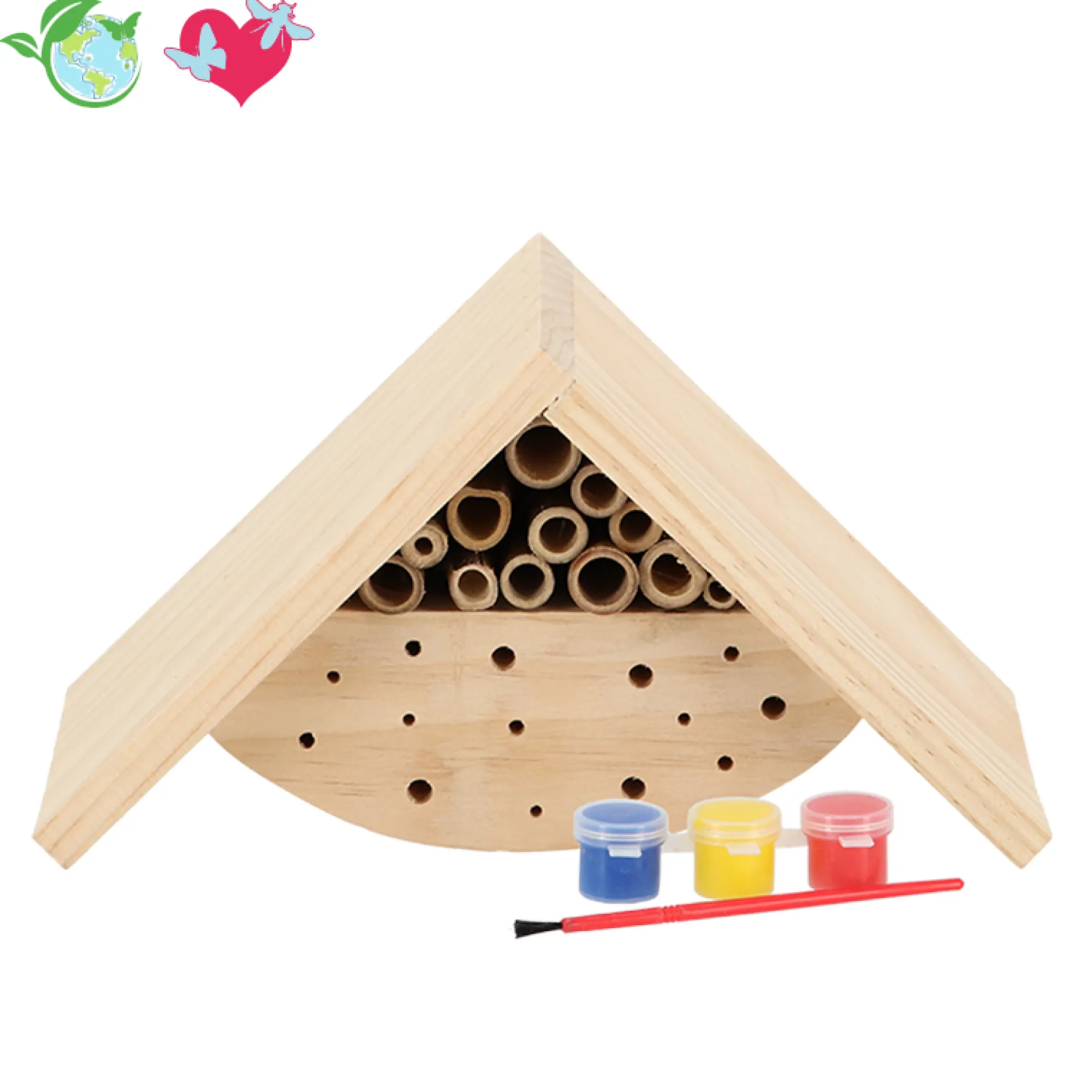 Bemale dein Wildbienenhotel
