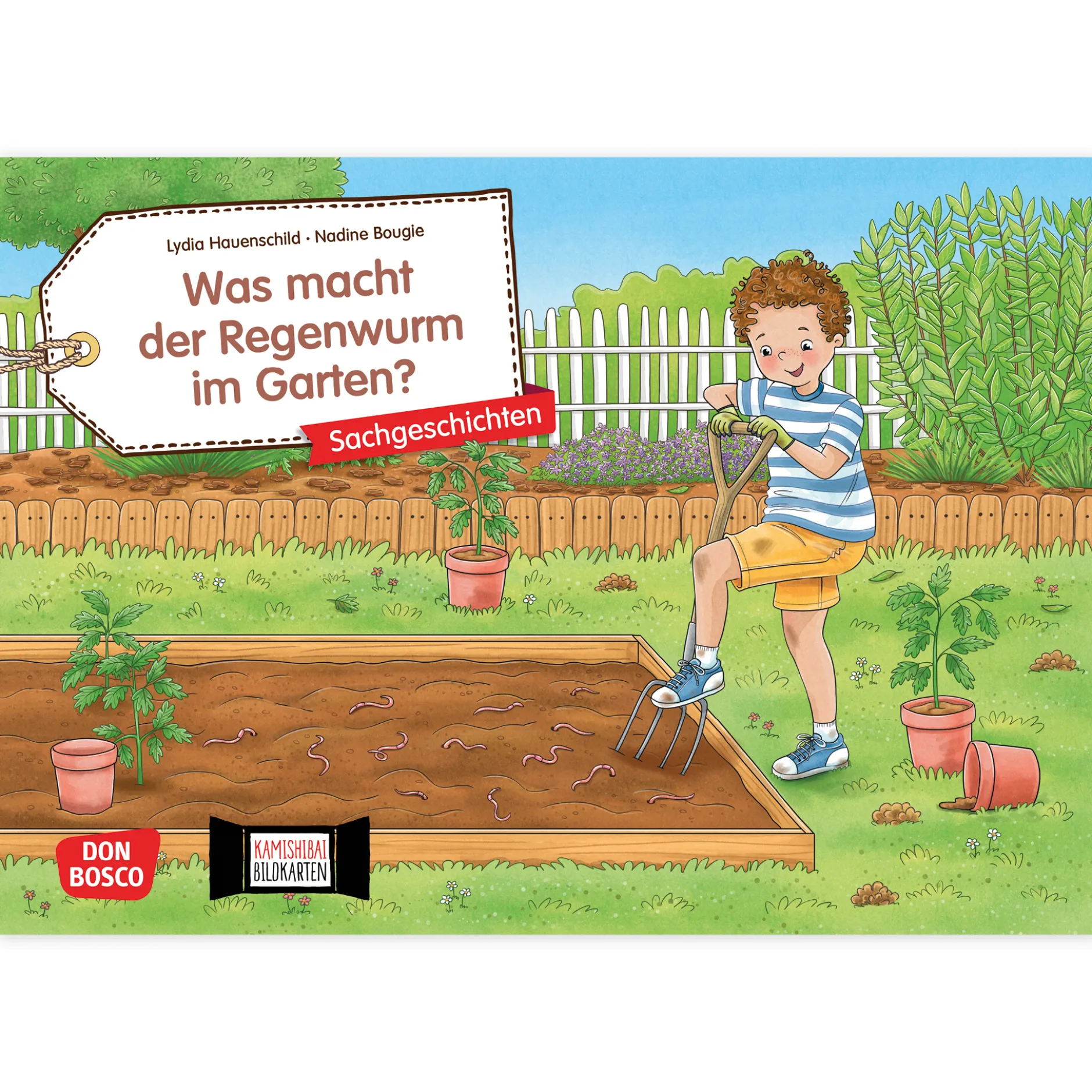 Bildergeschichten-Karten "Was macht der Regenwurm im Garten?", 12-tlg.