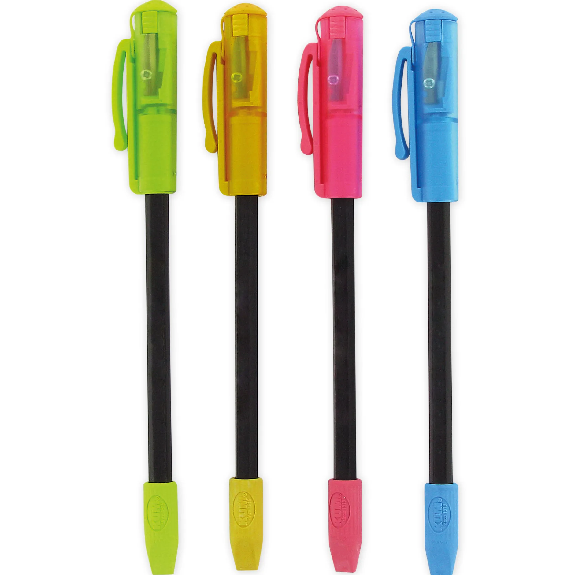 Bleistift "3in1", mit Spitzer und Radierkappe, 175mm