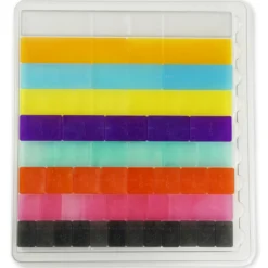 Bruchrechen-Streifen, linear, 24 cm, 51 Teile