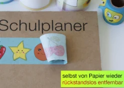 Deko-Sticker aus Reispapier "Herzen", 200 Stück