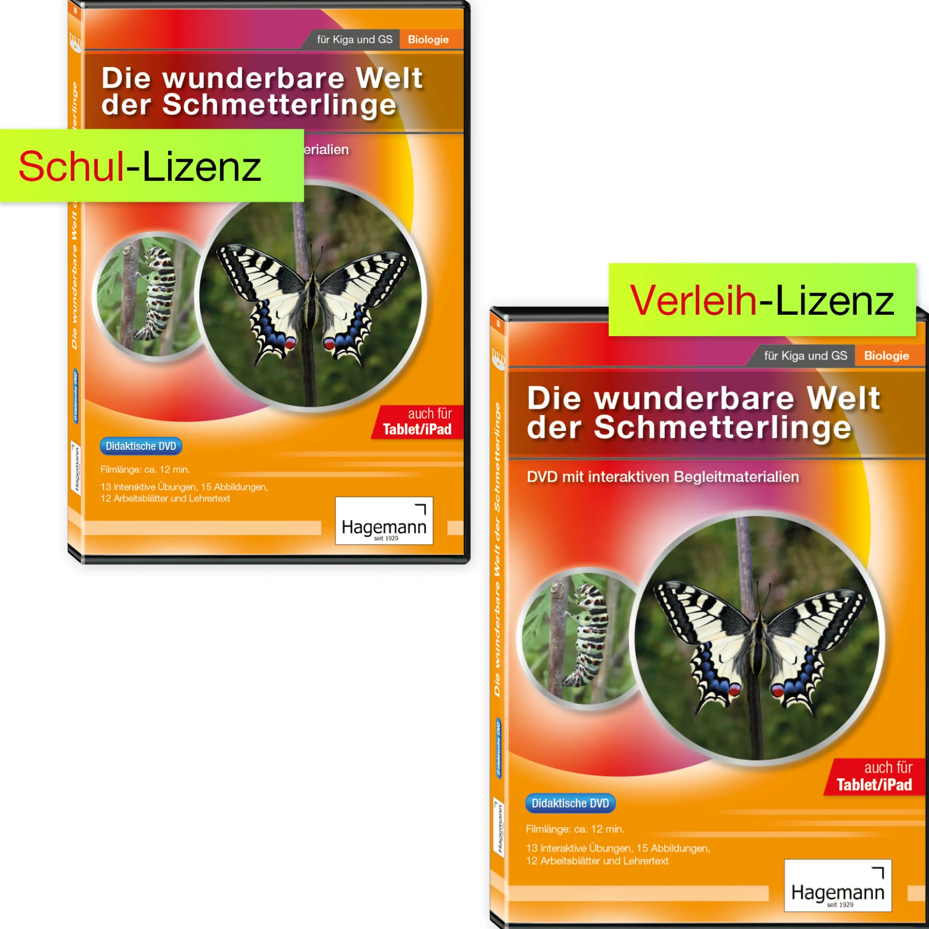 Didaktische DVD Die wunderbare Welt der Schmetterlinge (tabletfähig)