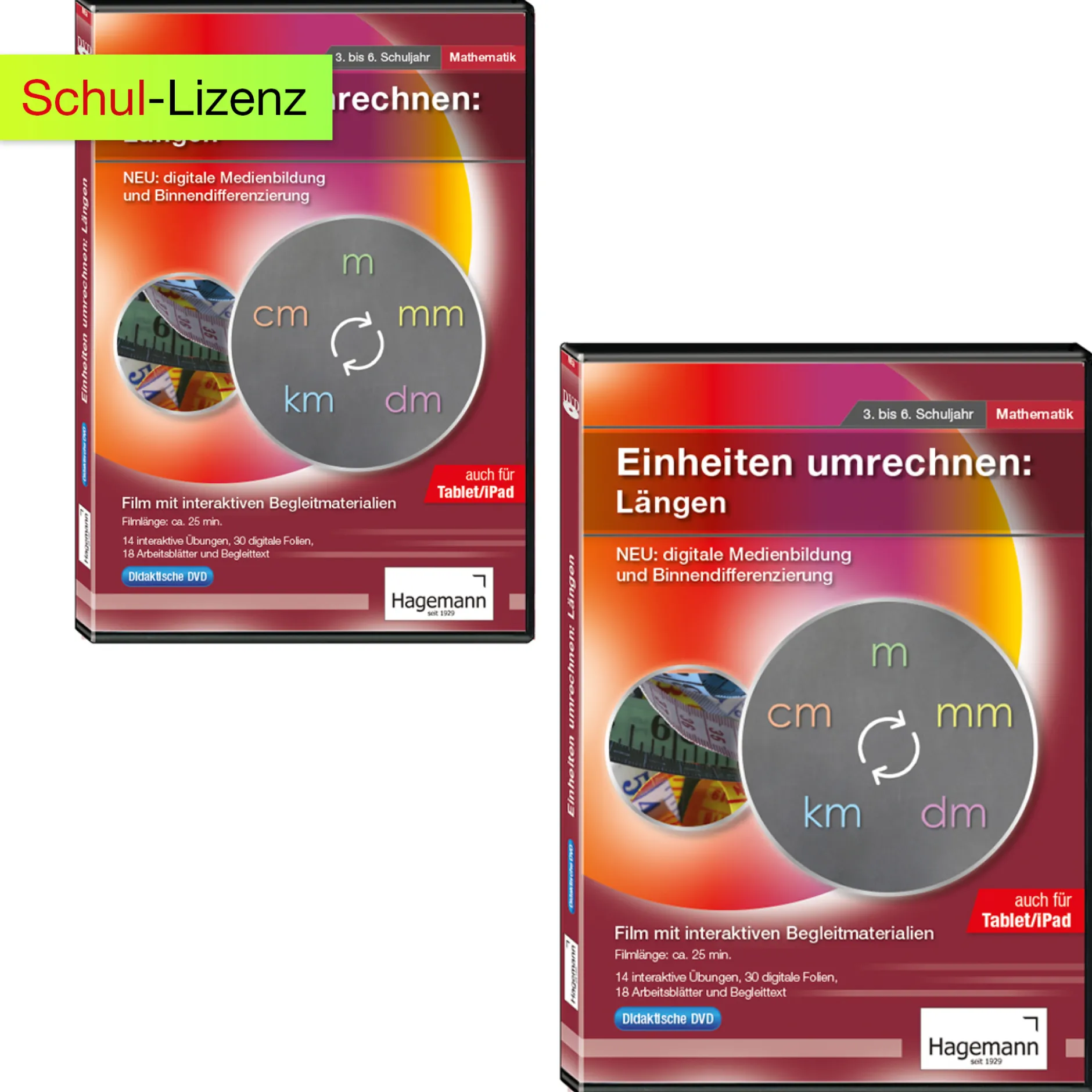 Didaktische DVD Einheiten umrechnen: Längen (tabletfähig)