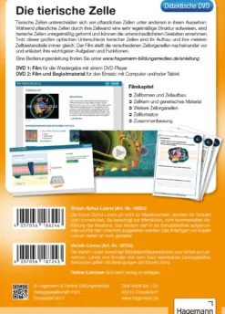 Didaktische DVD Hagemann in 3D – Die tierische Zelle (tabletfähig)