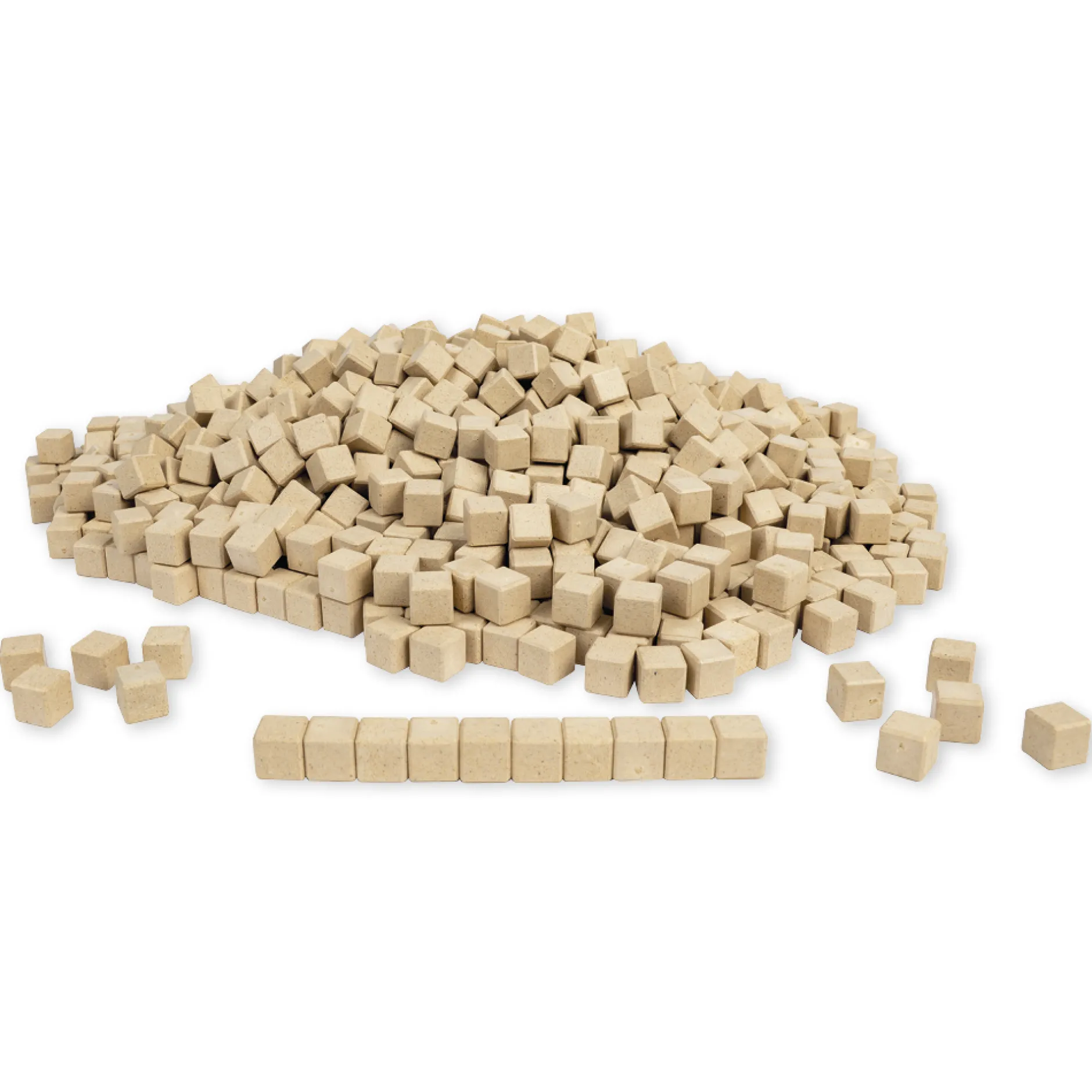 Dienes Dezimalrechen-Einer-Würfel, naturfarben, Satz 1.000 Stück