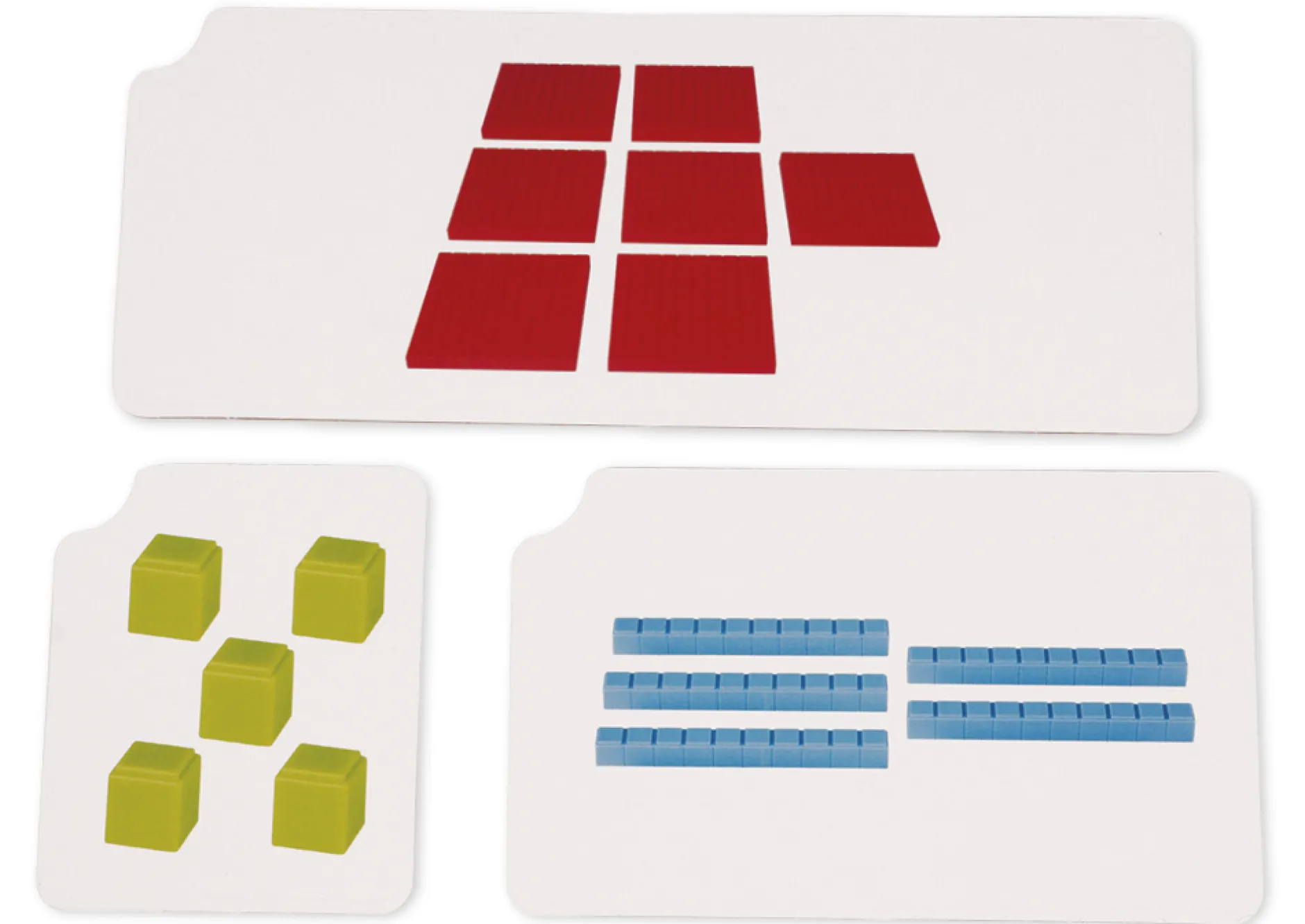 Dienes Grundsortiment Montessori, mit Zahlen-Karten, 170-tlg., Kunststoff