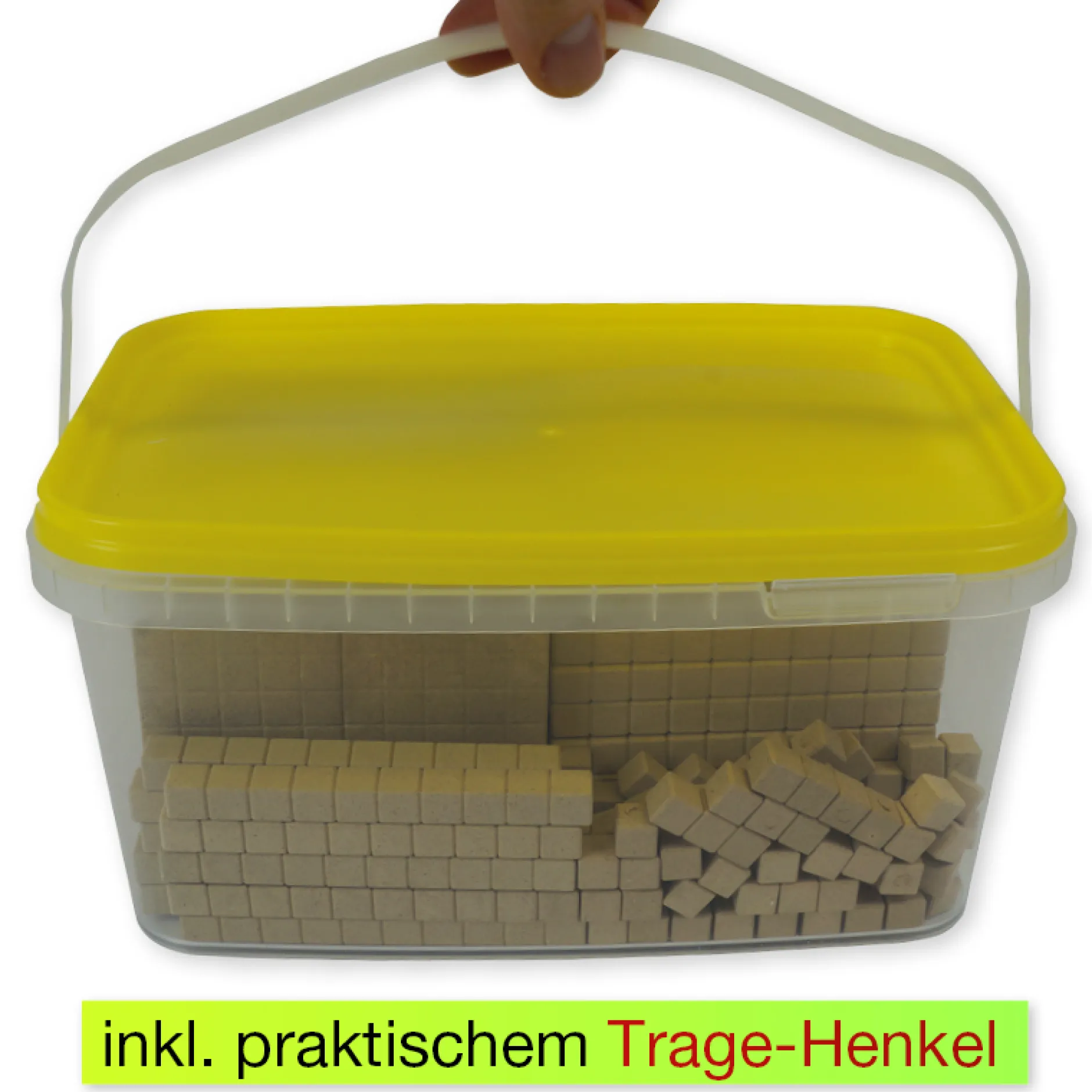 Dienes Grundsortiment, 121-tlg., Zahlenraum 1.000, naturfarben, in Stapel-Box