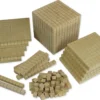 Dienes-Sortiment 121-tlg., aus Holz, Zahlenraum 1.000