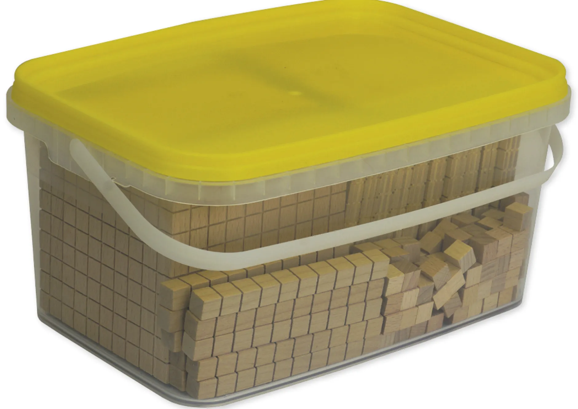 Dienes-Sortiment 121-tlg, aus Holz, Zahlenraum 1.000, in Stapel-Box