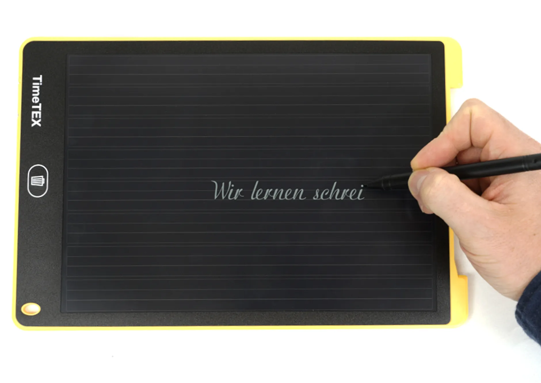 Digitale Schiefertafel SDZ "A4-S", schwarzes Display, 3-geteilte Schreibzeile