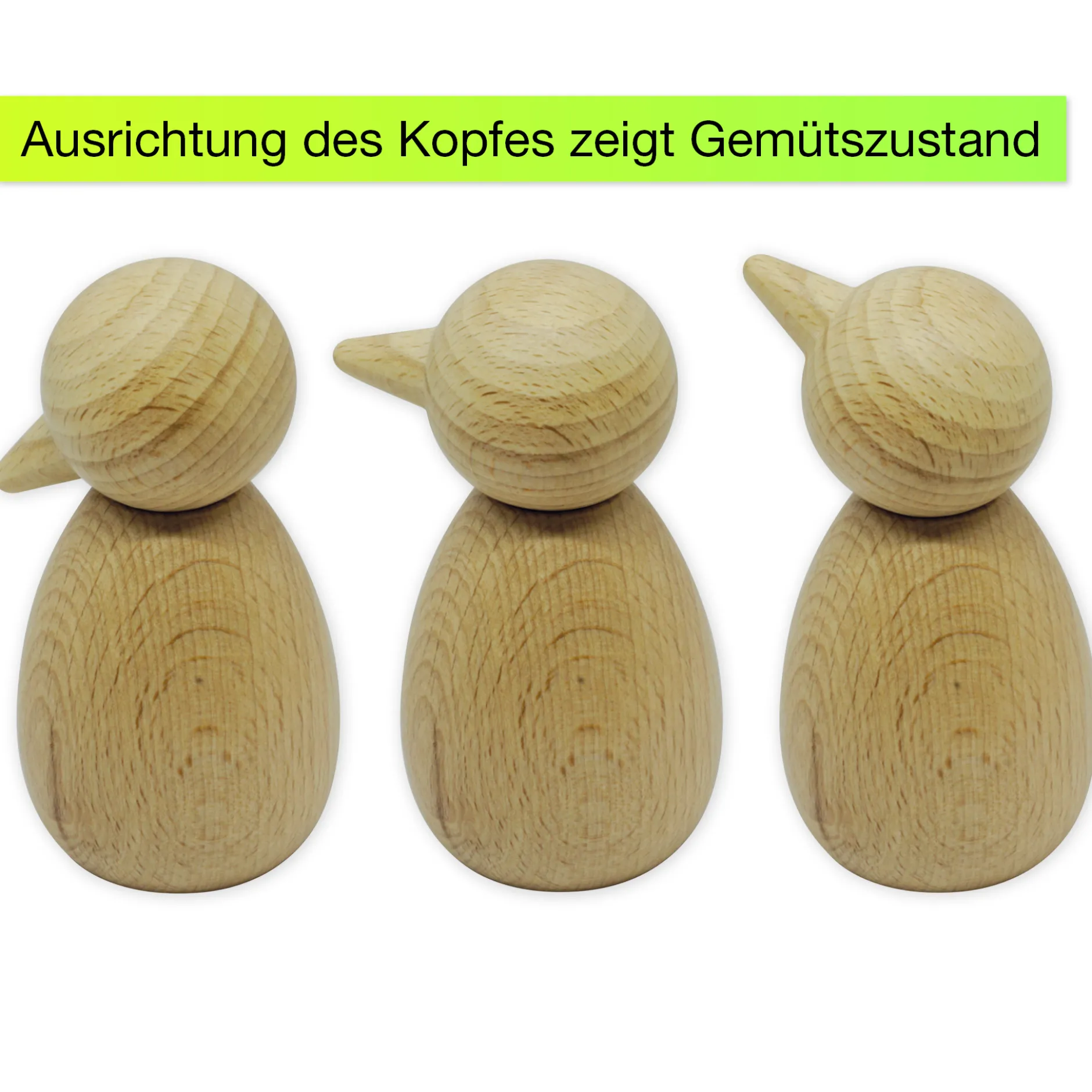 Emotions-Männchen aus Holz, ca. 8 cm hoch