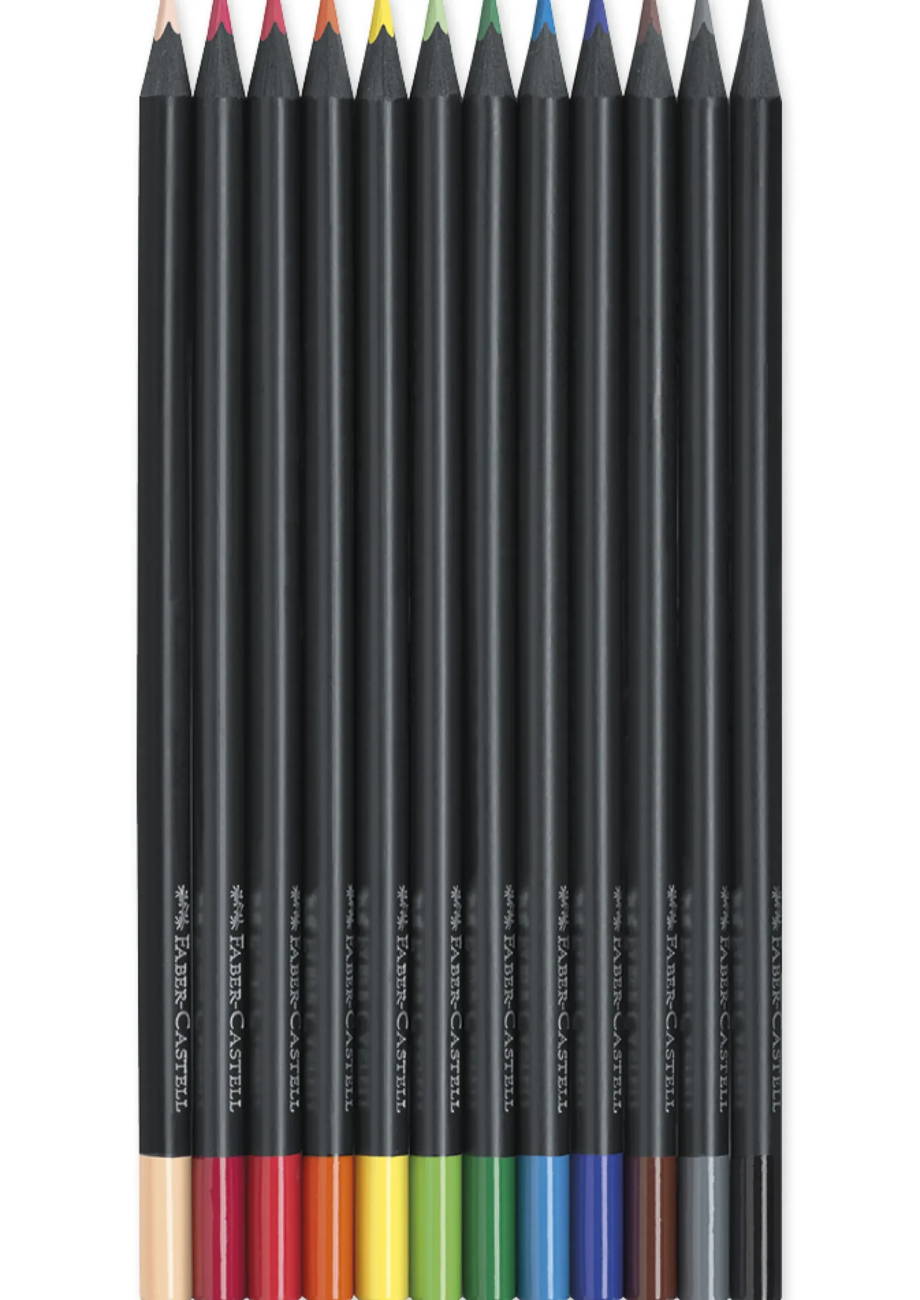 Faber-Castell Black Edition Buntstifte, 12 Stück