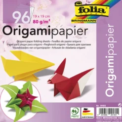 Faltblätter aus Origamipapier 19x19 cm, 96 Blatt