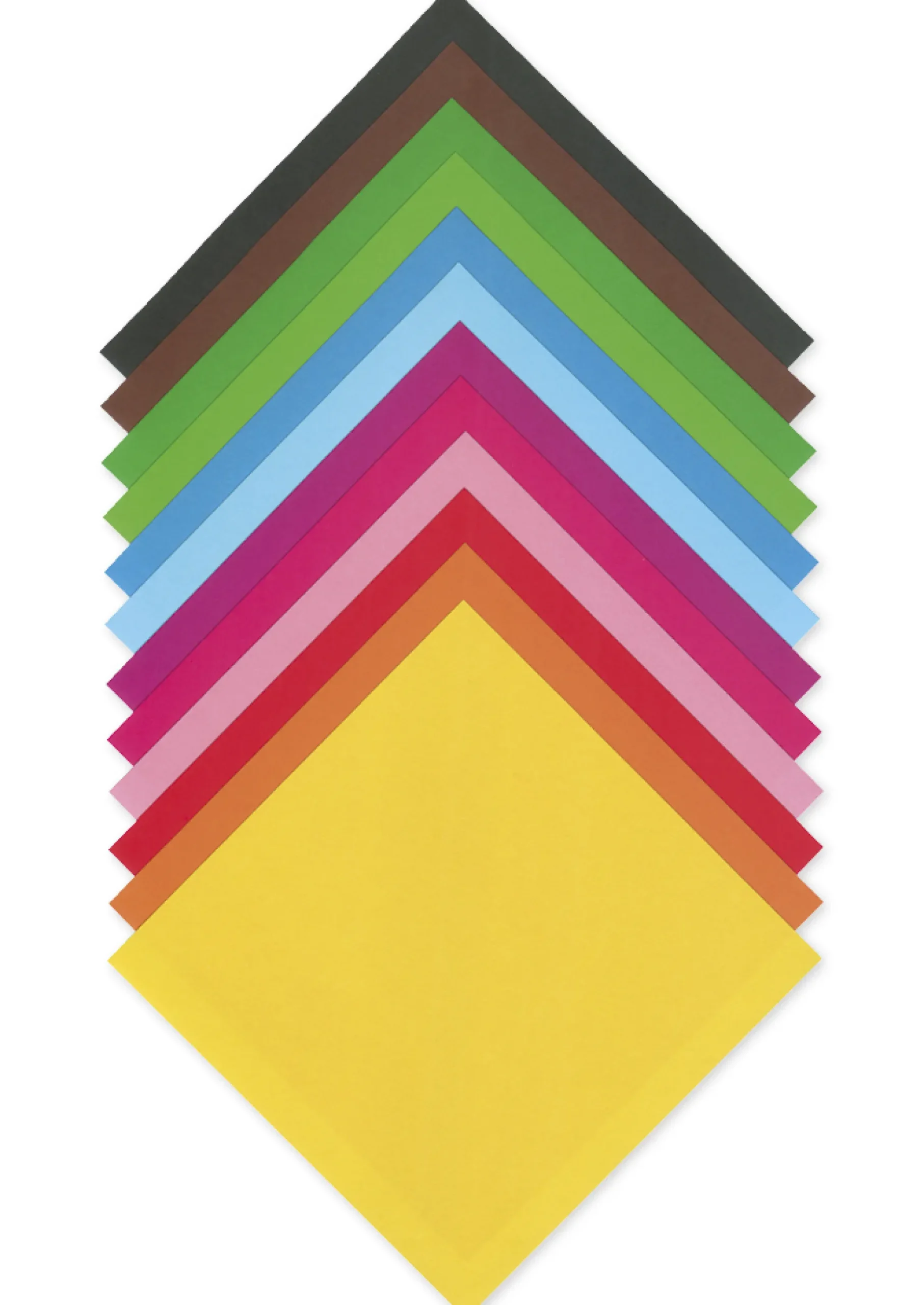 Faltblätter aus Origamipapier 19x19 cm, 96 Blatt