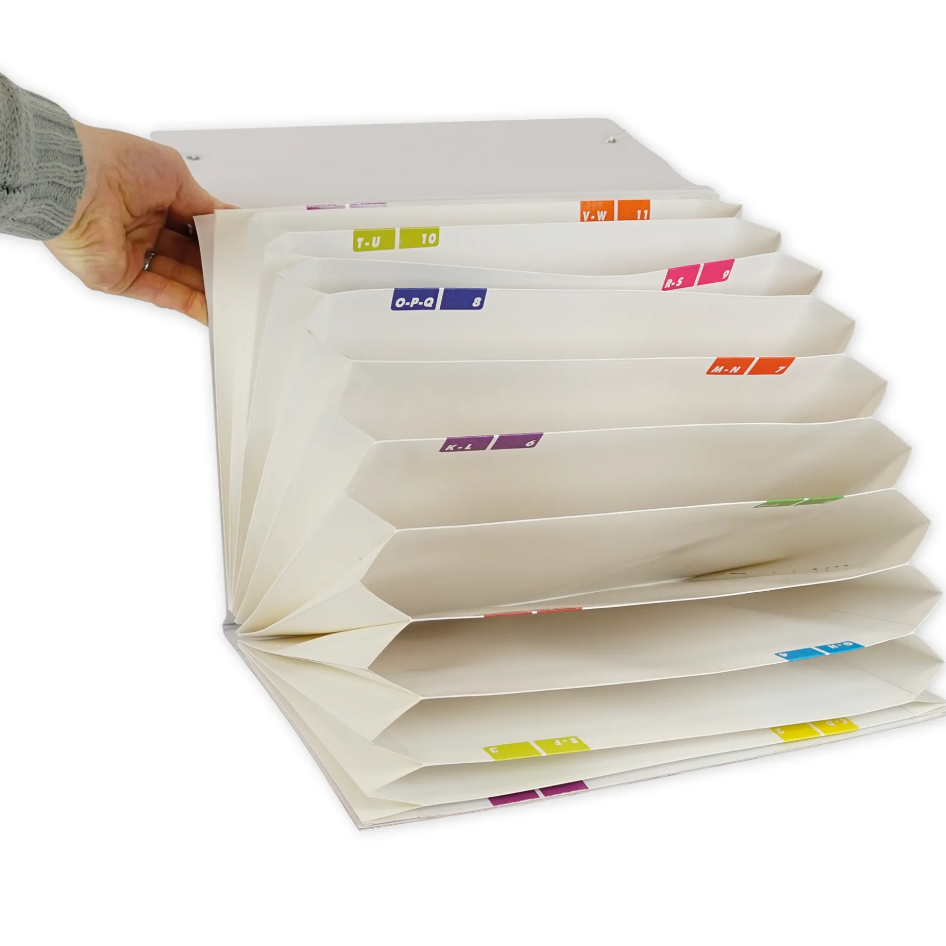 Fächermappe aus Pappe A4-Plus, farbig