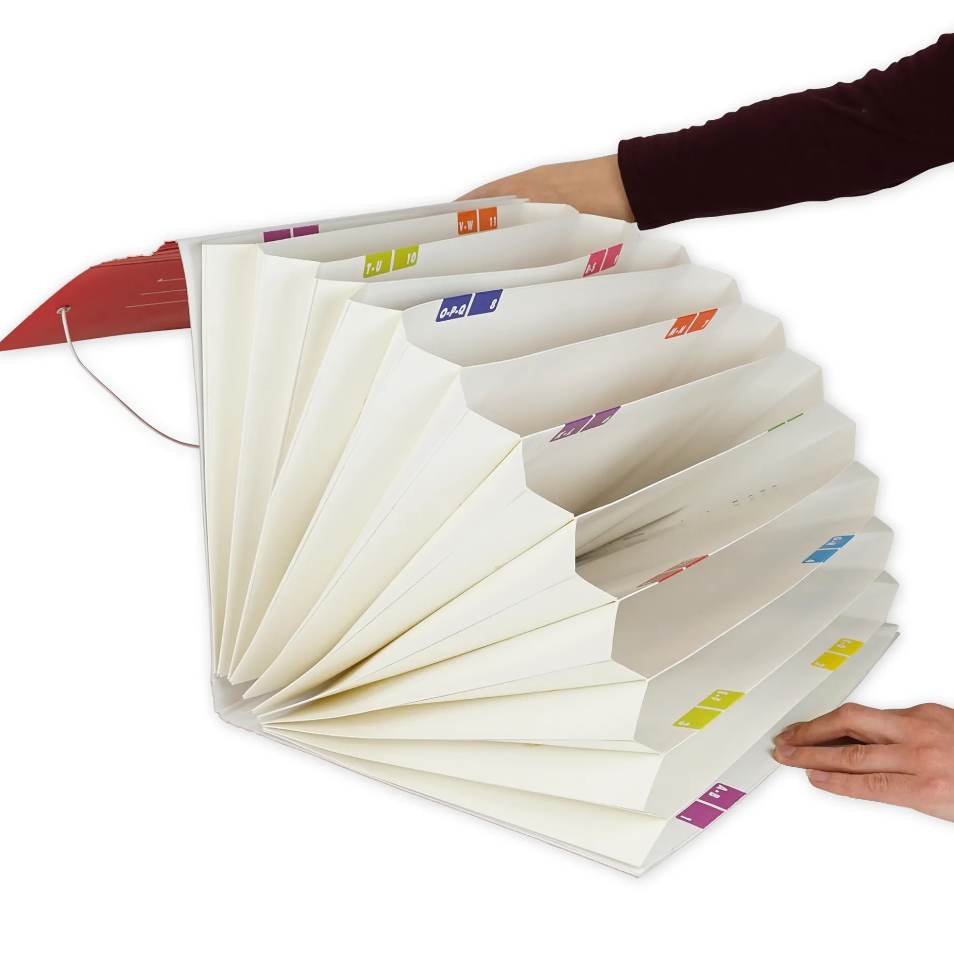 Fächermappe aus Pappe A4-Plus, farbig