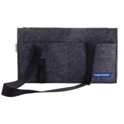 Fächer-Tasche aus Filz, faltbar, anthrazit