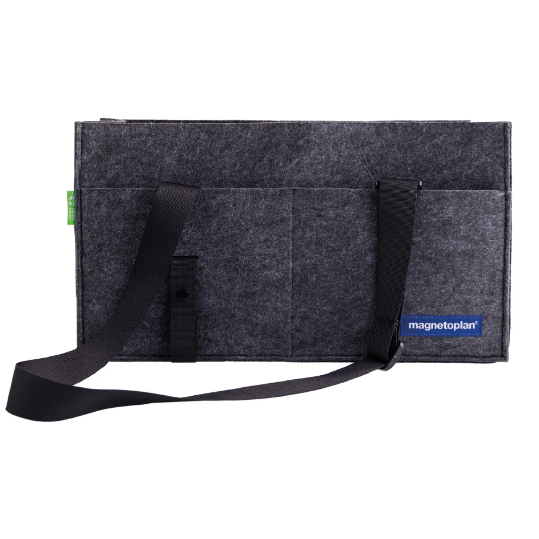 Fächer-Tasche aus Filz, faltbar, anthrazit
