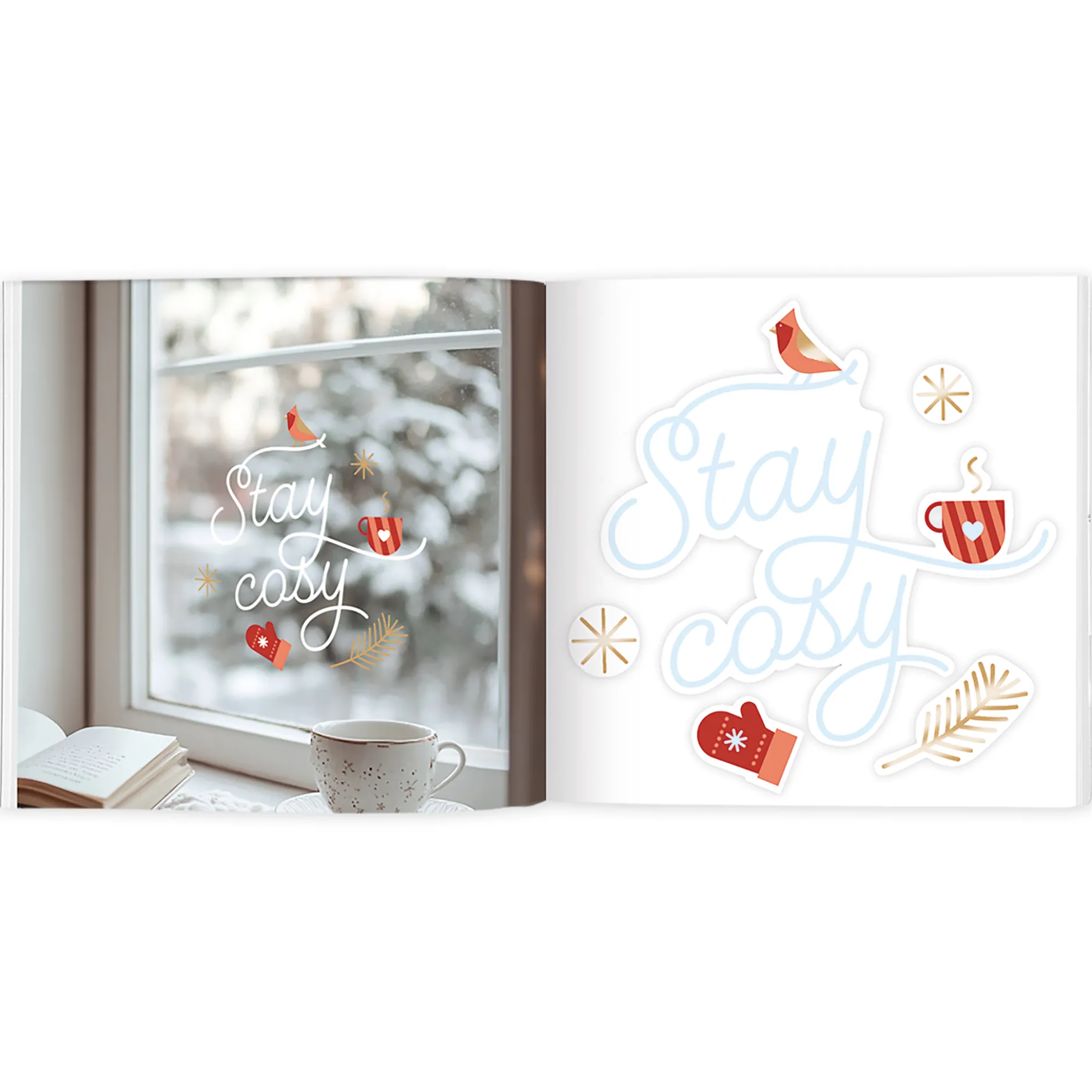 Fenstersticker "Winterwunder", 60 Stück