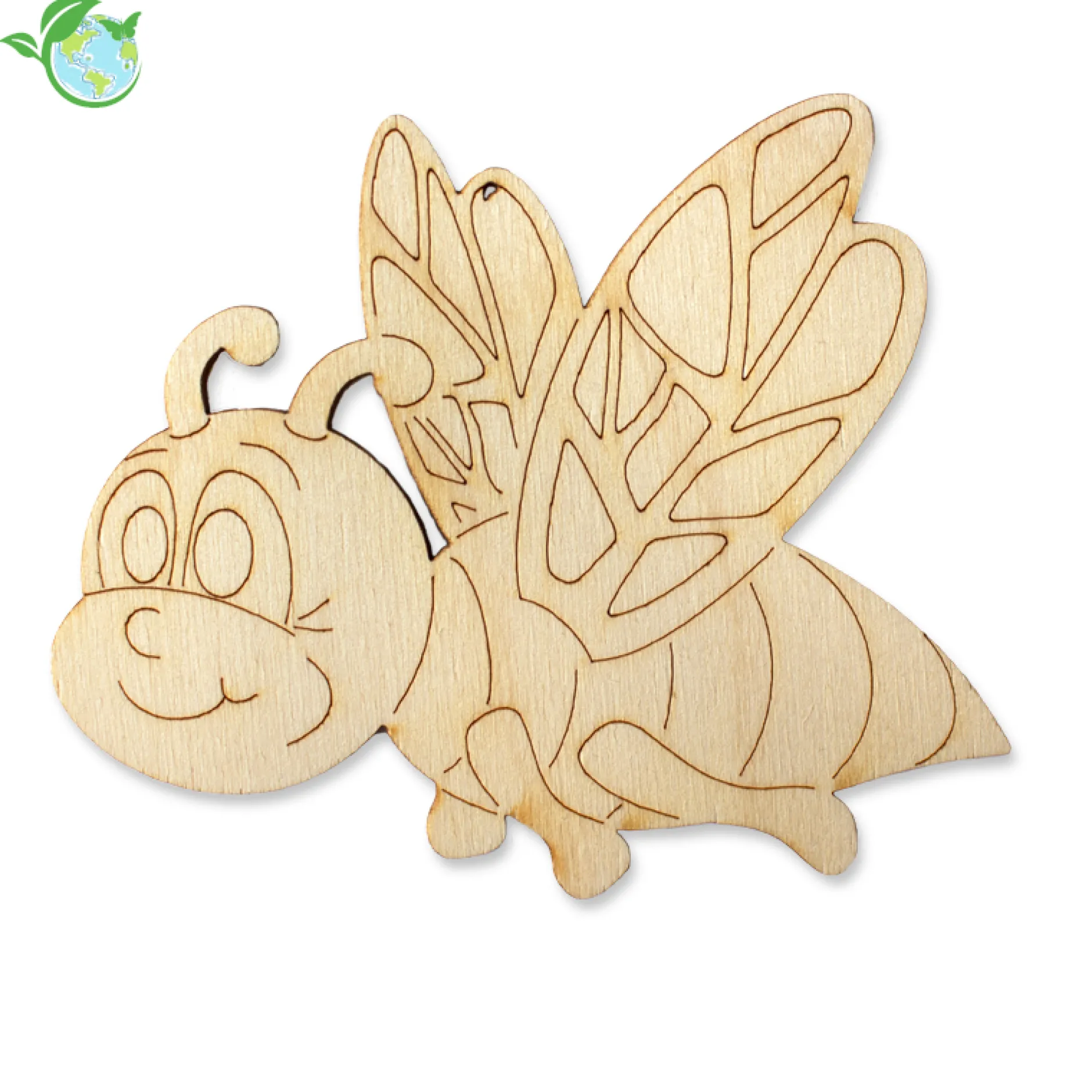 Fliegende Holz-Biene zum Gestalten, 10 cm breit