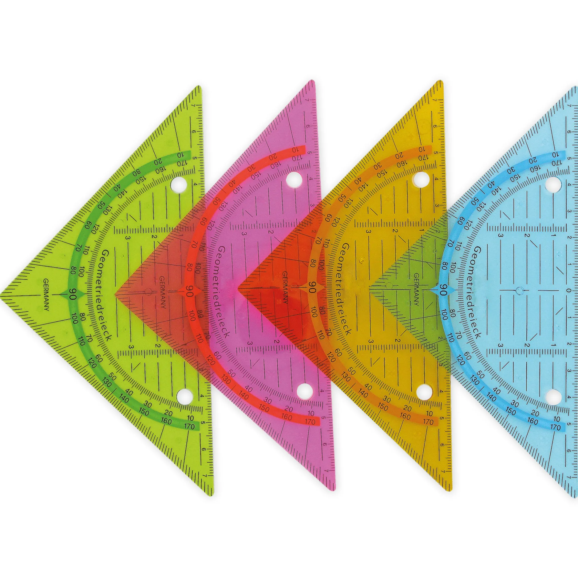 Geometrie-Dreieck zum Abheften, 16 cm