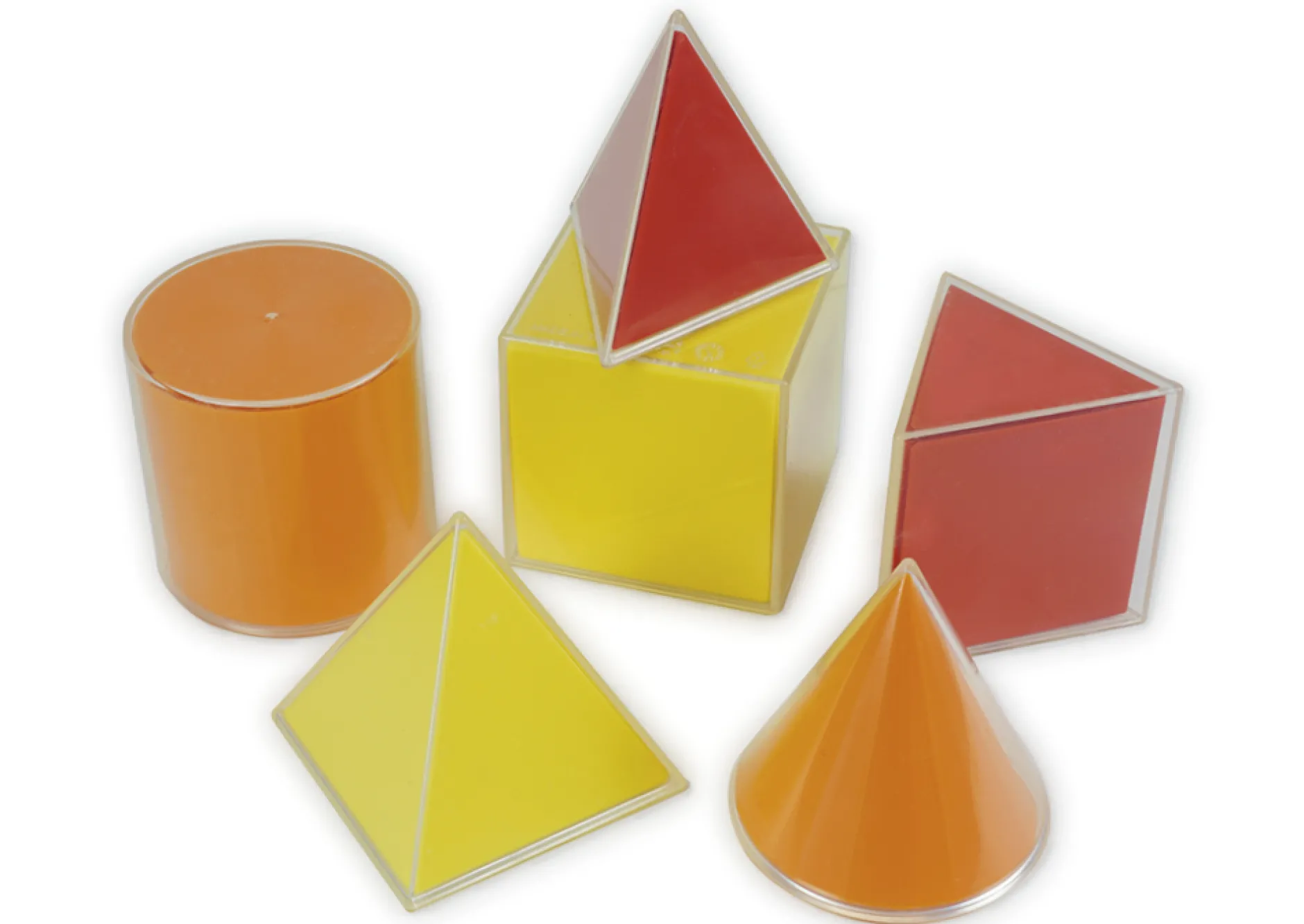 Geometrie-Körper Set L mit Flächenabwicklung 12-tlg.