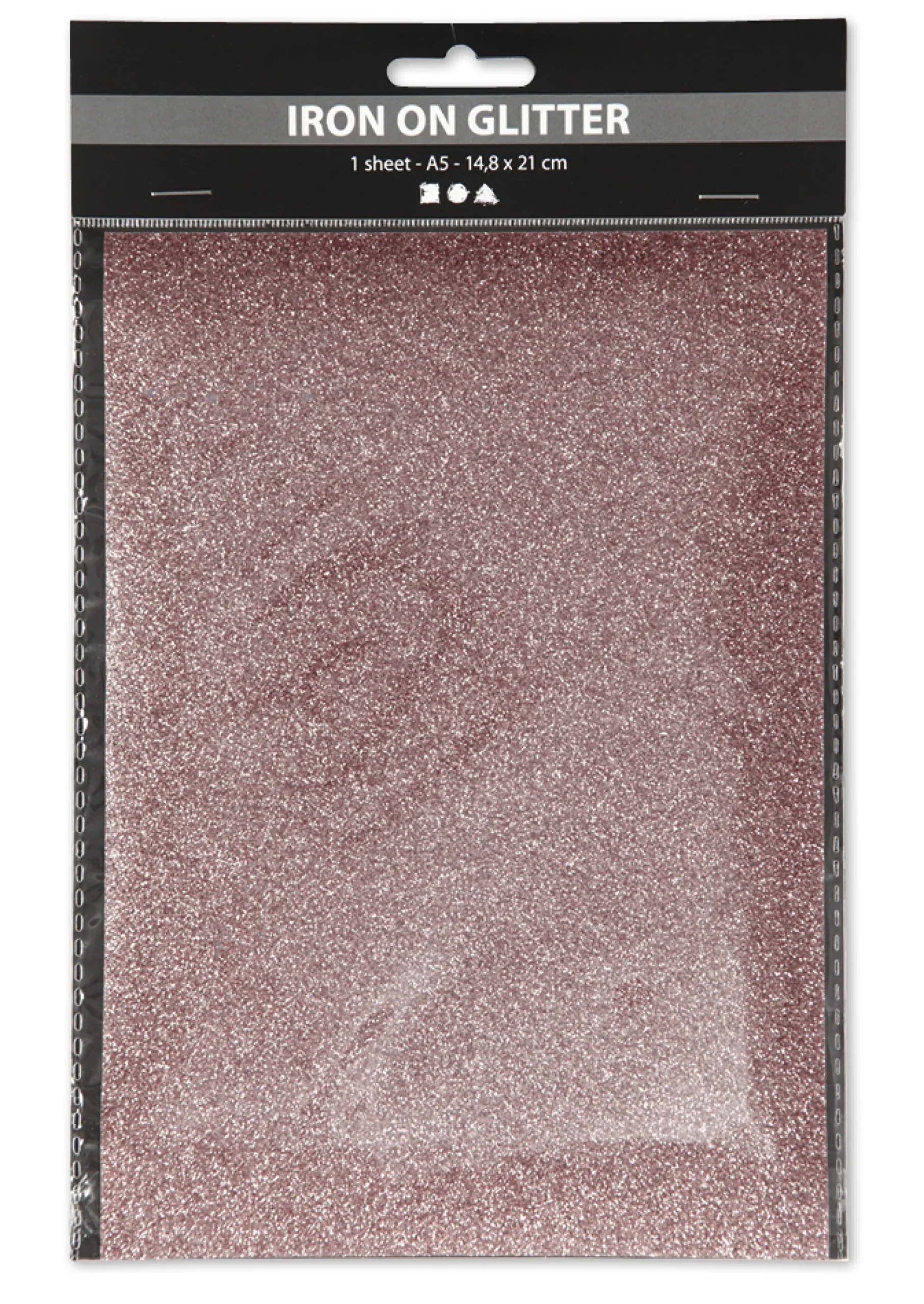 Glitzer-Bügelfolie, 148x210 mm