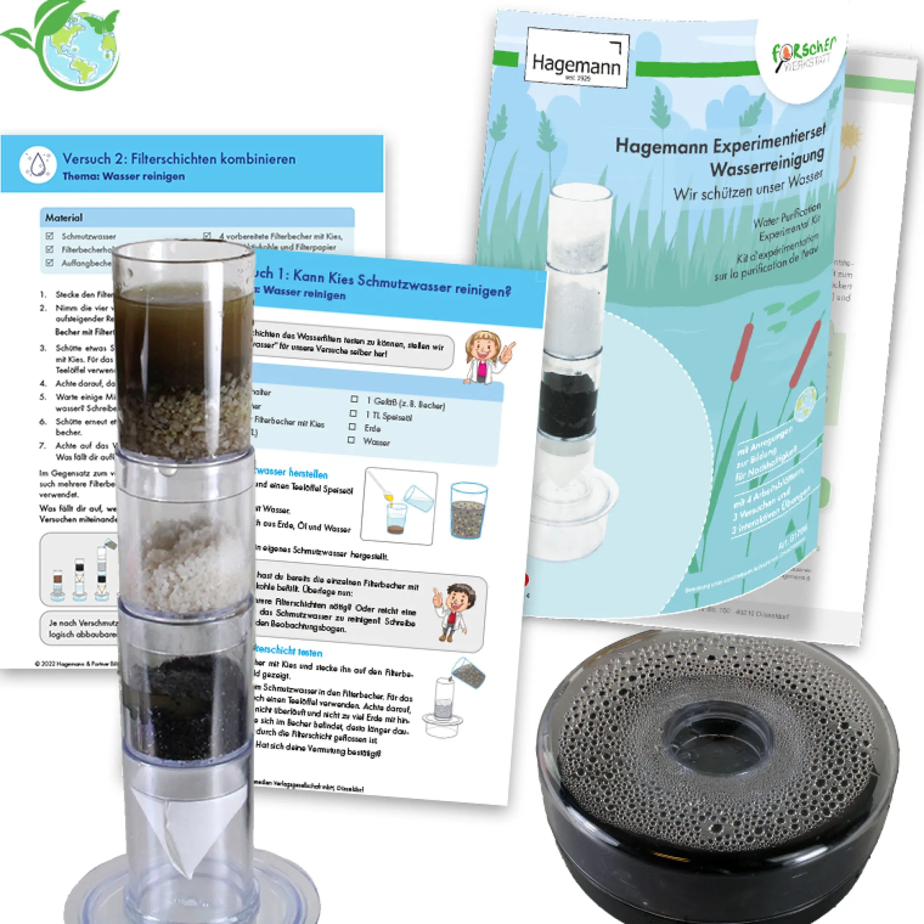 Hagemann Experimentierset Wasserreinigung