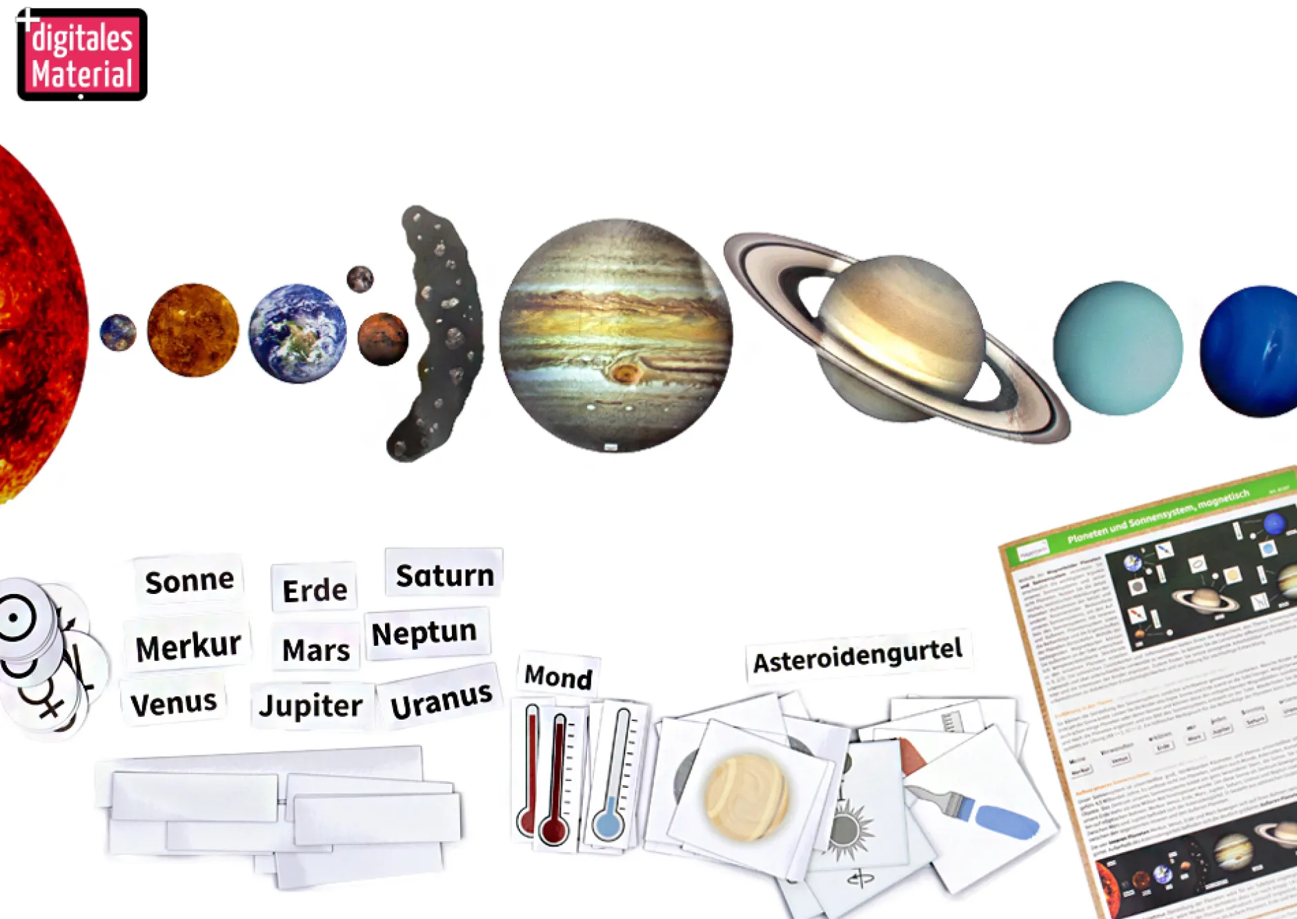 Hagemann Planeten und Sonnensystem magnetisch, 73-tlg.