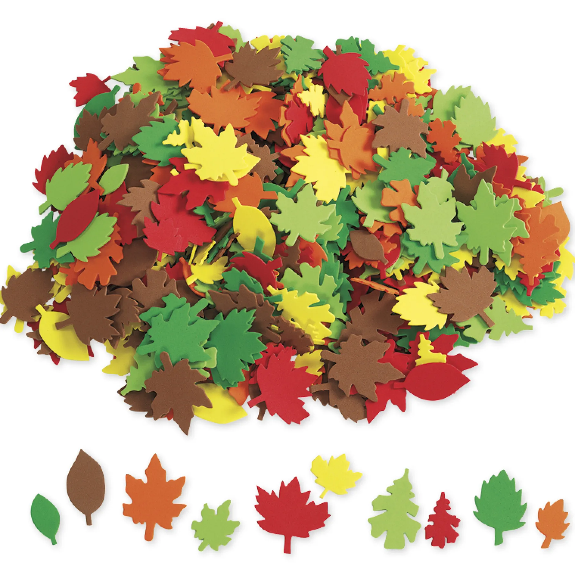 Herbstblätter aus Moosgummi, 500-tlg.