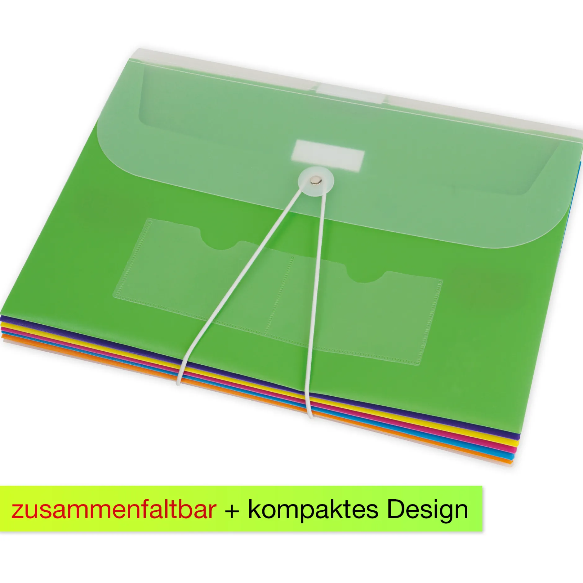 Hänge-Orga-Mappe für A4, 7 Fächer, transparent