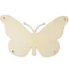 Holz-Schmetterling Blanko zum Aufhängen, 10 cm