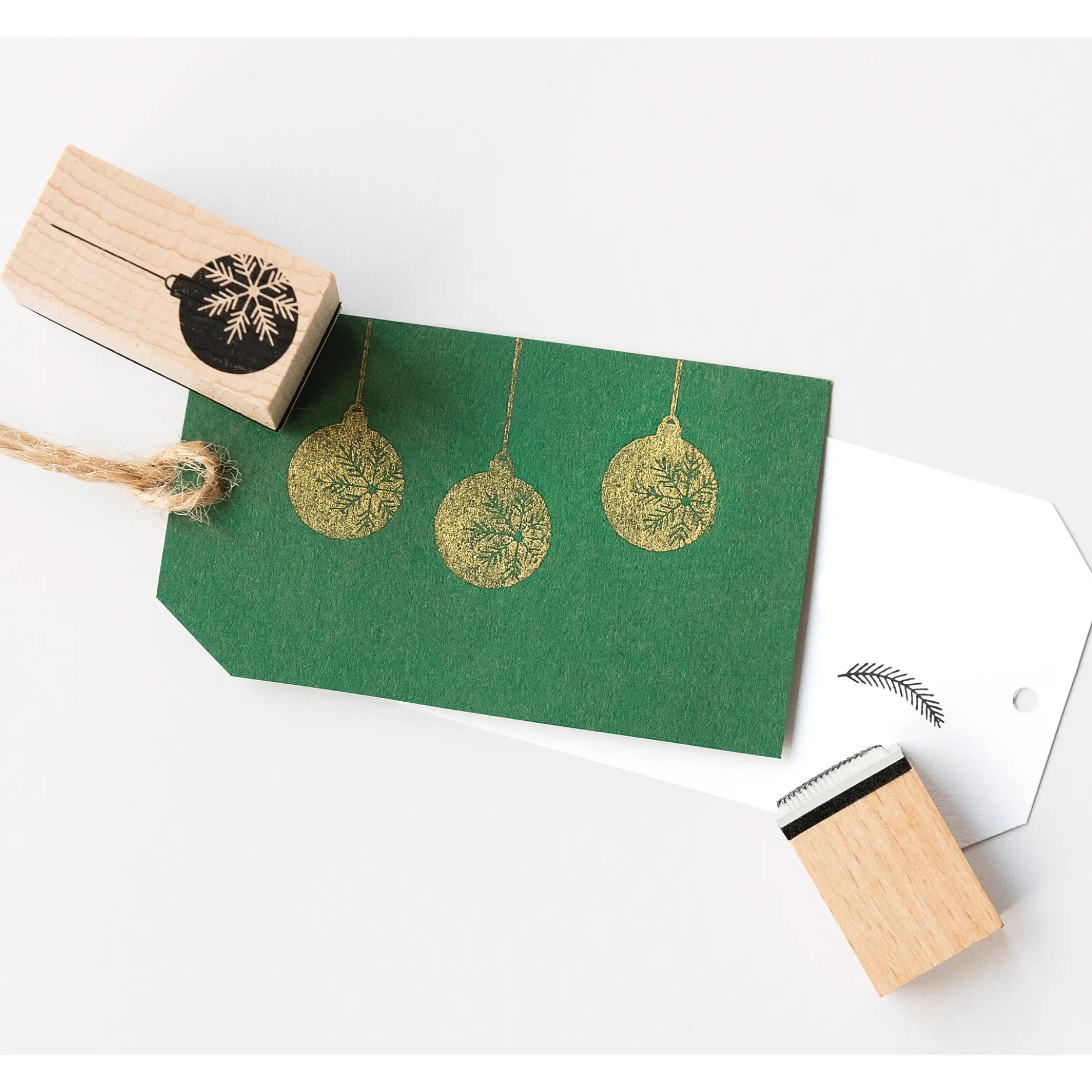 Holzstempel "Christmas", 12-tlg.