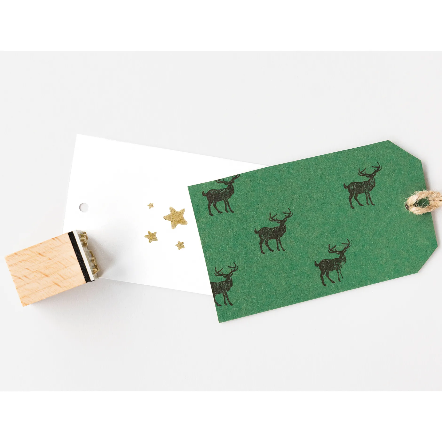 Holzstempel "Christmas", 12-tlg.