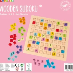 Holz-Sudoku 25 x 25 cm, 82-tlg.