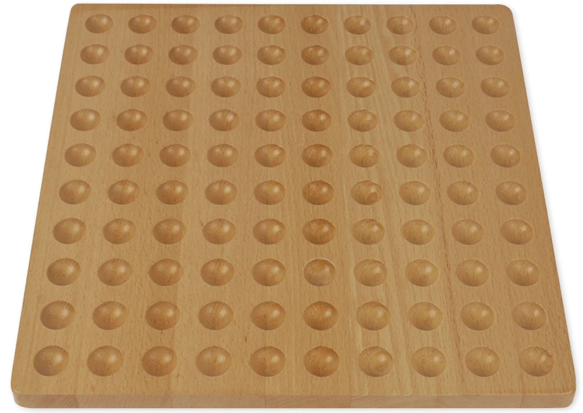Hunderter-Legebrett, aus Holz, 29,5x29,5 cm