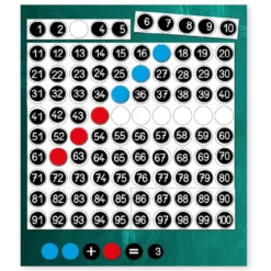 Hunderter-Tafel XXL, magnetisch, ca. 60x60 cm, 172-tlg.