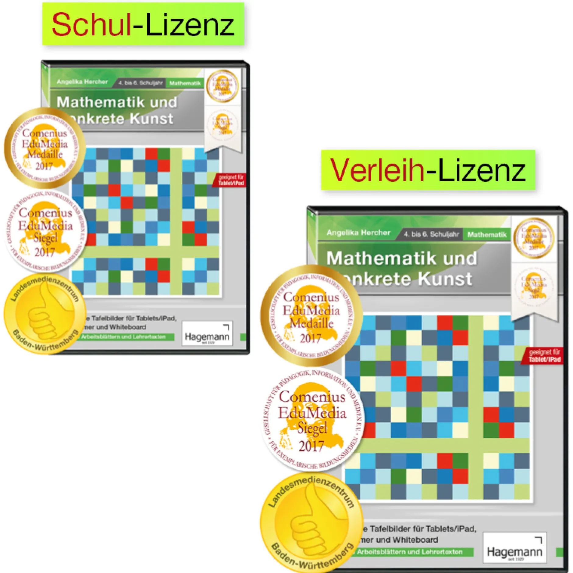 Interaktive Tafelbilder Mathematik und konkrete Kunst (tabletfähig)